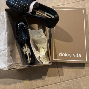 Dolce Vita Black Studded Flats